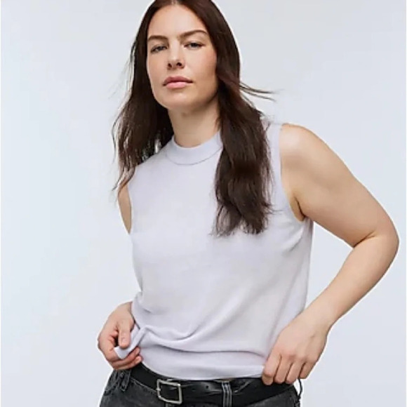 Madewell (Re)sponsible 100% Cashmere Crewneck Sweater Vest Size Small - Picture 1 of 6